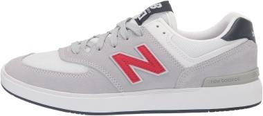 New Balance All Coasts 574 - Grey/Red (M574AGS)