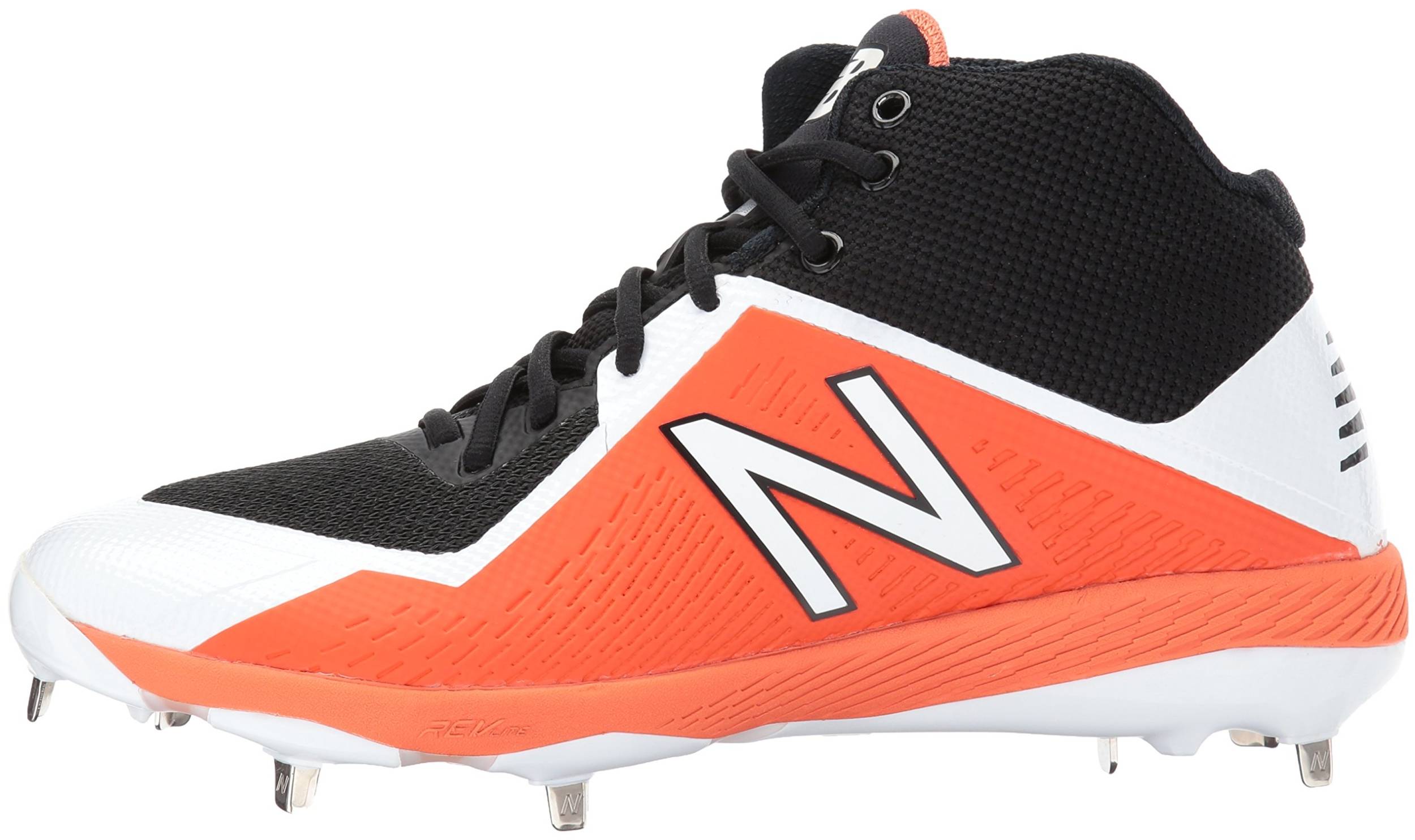 new balance orange and black cleats