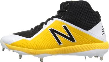 new balance black and yellow baseball cleats