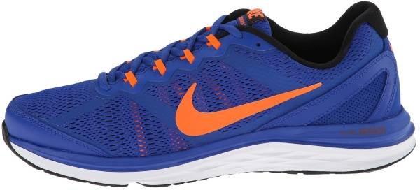 nike blue orange running shoes
