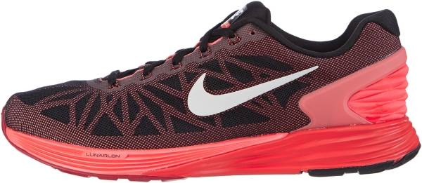 nike lunarglide 6 red and white