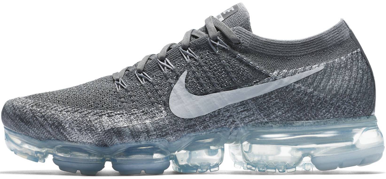 grey and black flyknit vapormax