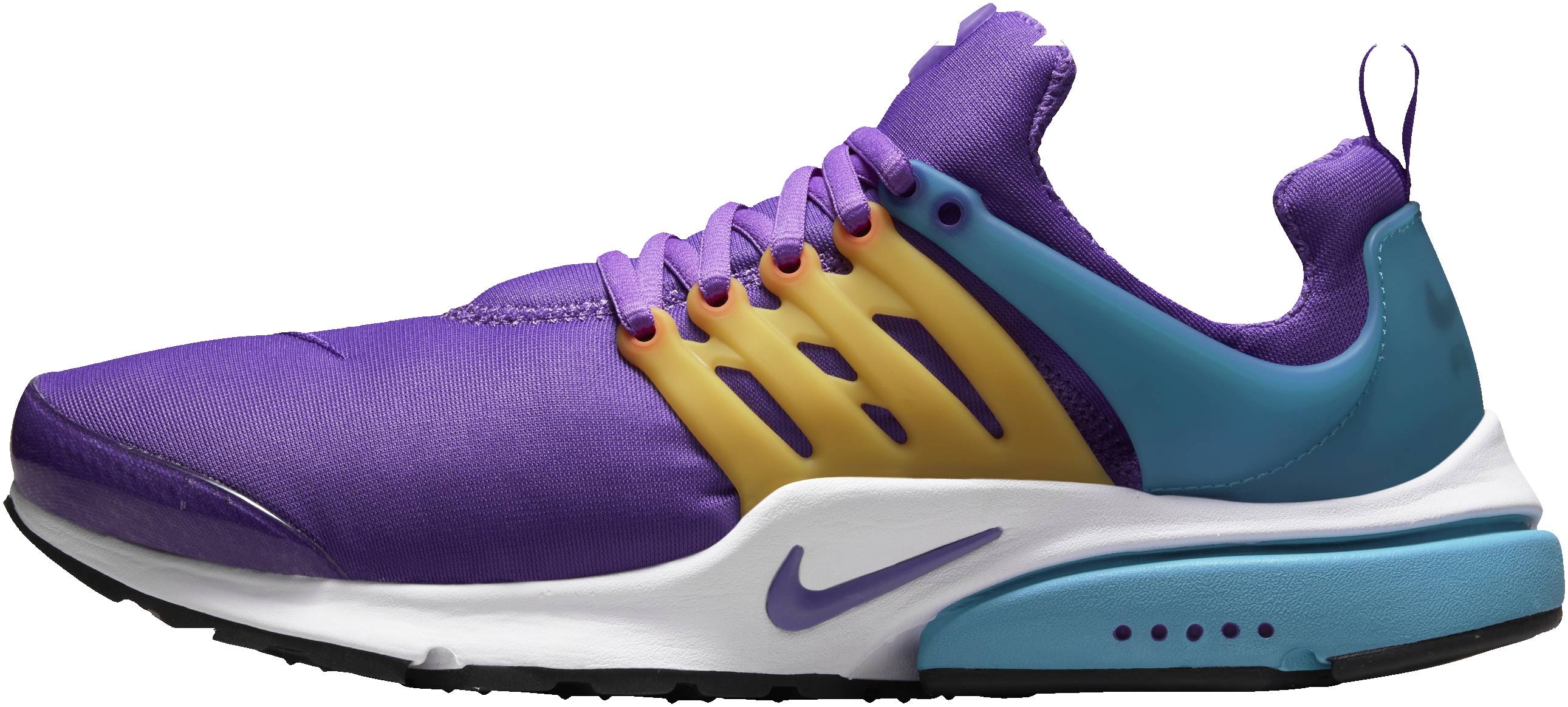 purple and teal nikes