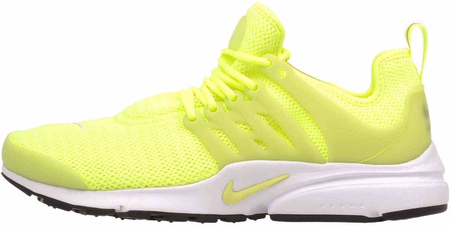 black and yellow nike presto