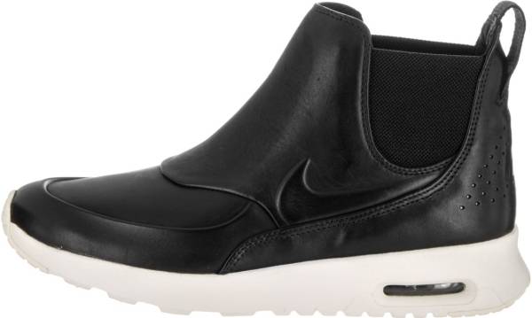 nike thea black leather