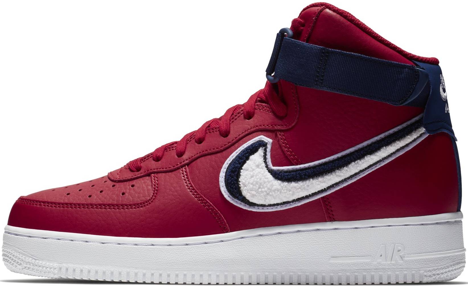 nike air force 1 high red and blue