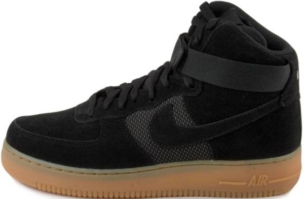 black air forces with gum bottoms