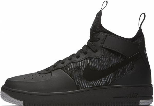 air force 1 black and gray