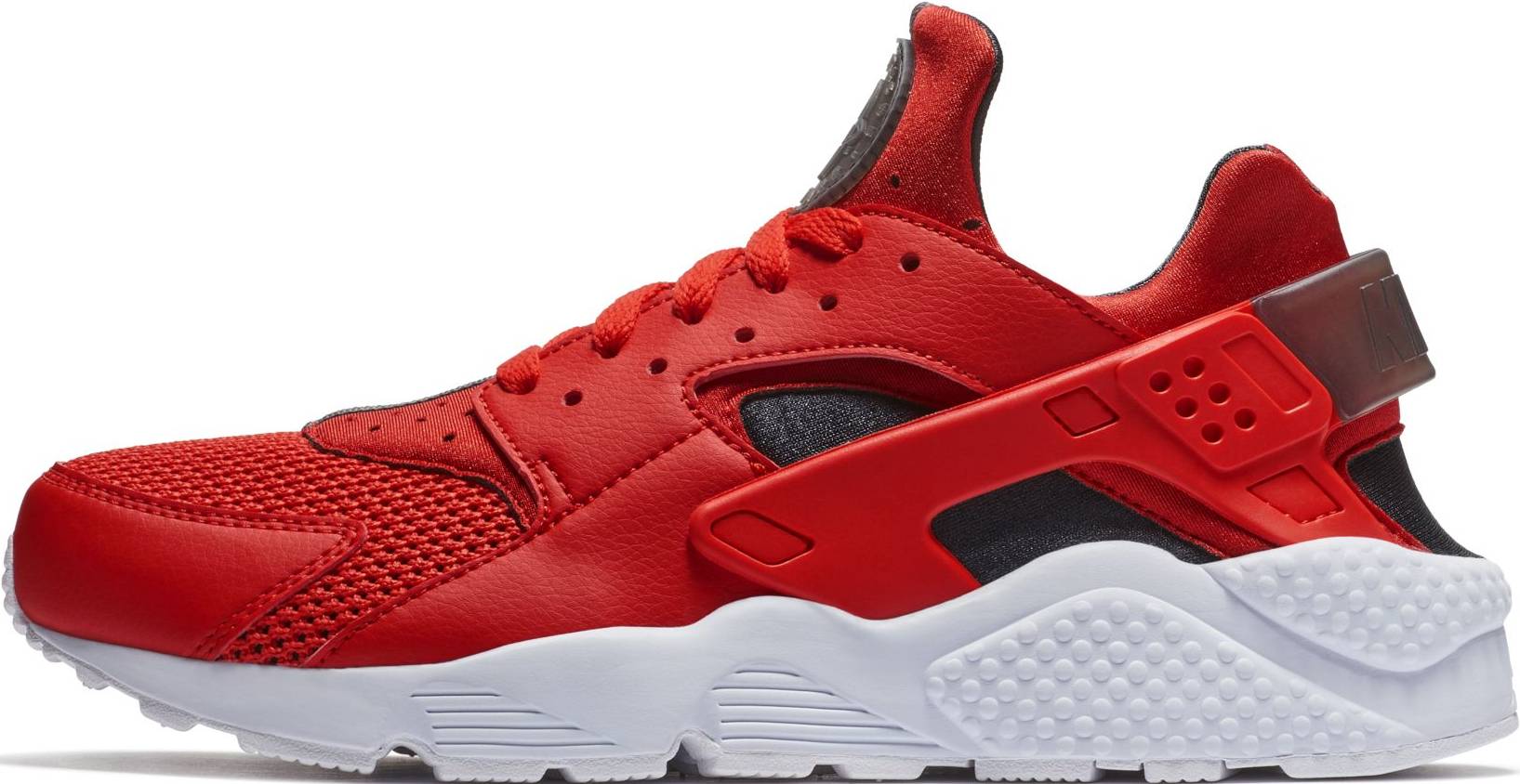 solid red huaraches