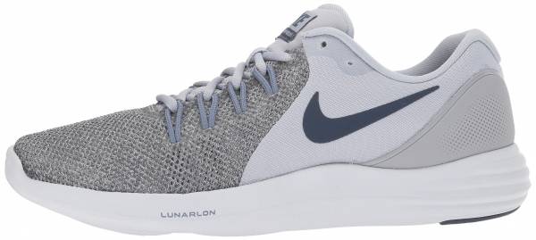 nike lunarlon grey running shoes