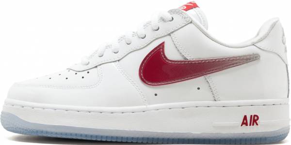 air force 1 low red and white