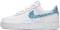 Nike Air Force 1 07 - Cachemire Blanc et Bleu (DH4406100)