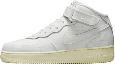 nike air force 1 07 mid lx women s shoes summit white coconut milk summit white summit white baac 380