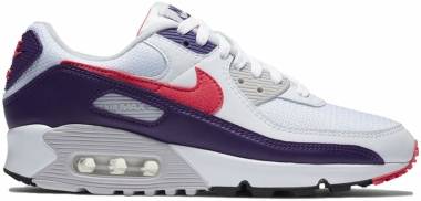 Nike Air Max 90 - White/Eggplant-Flare-Zen Grey (CW1360100)