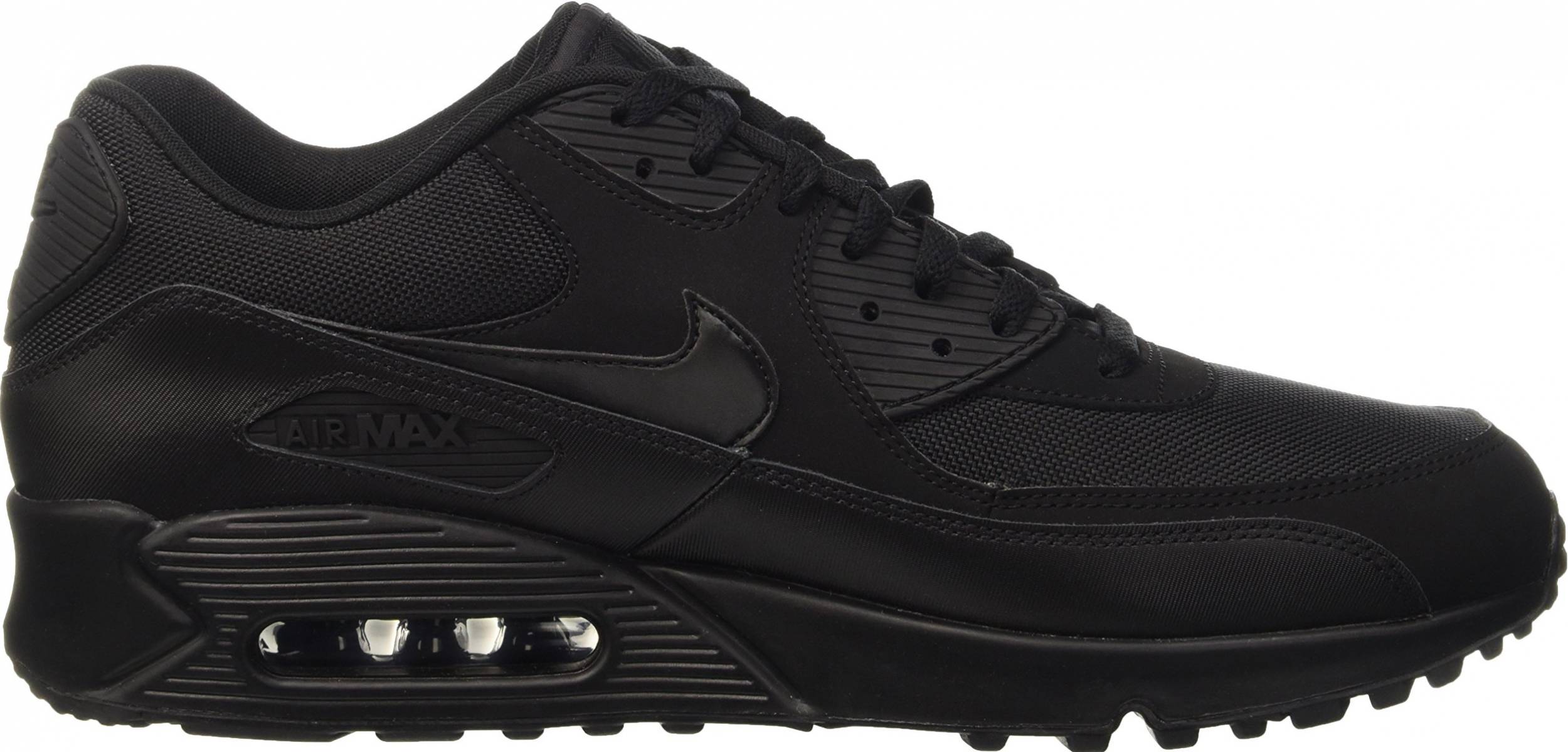 black nike air max essential