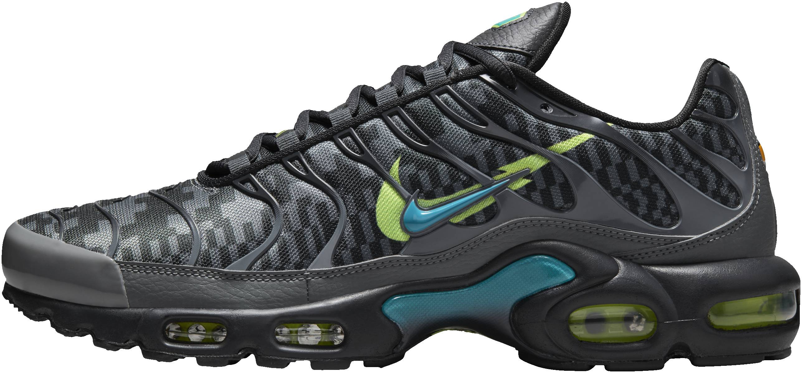 air max plus black grey red