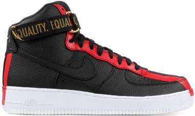 air force 1 high black and red