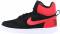 Nike Court Borough Mid - Black Schwarz Action Rot Weiß (838938061)