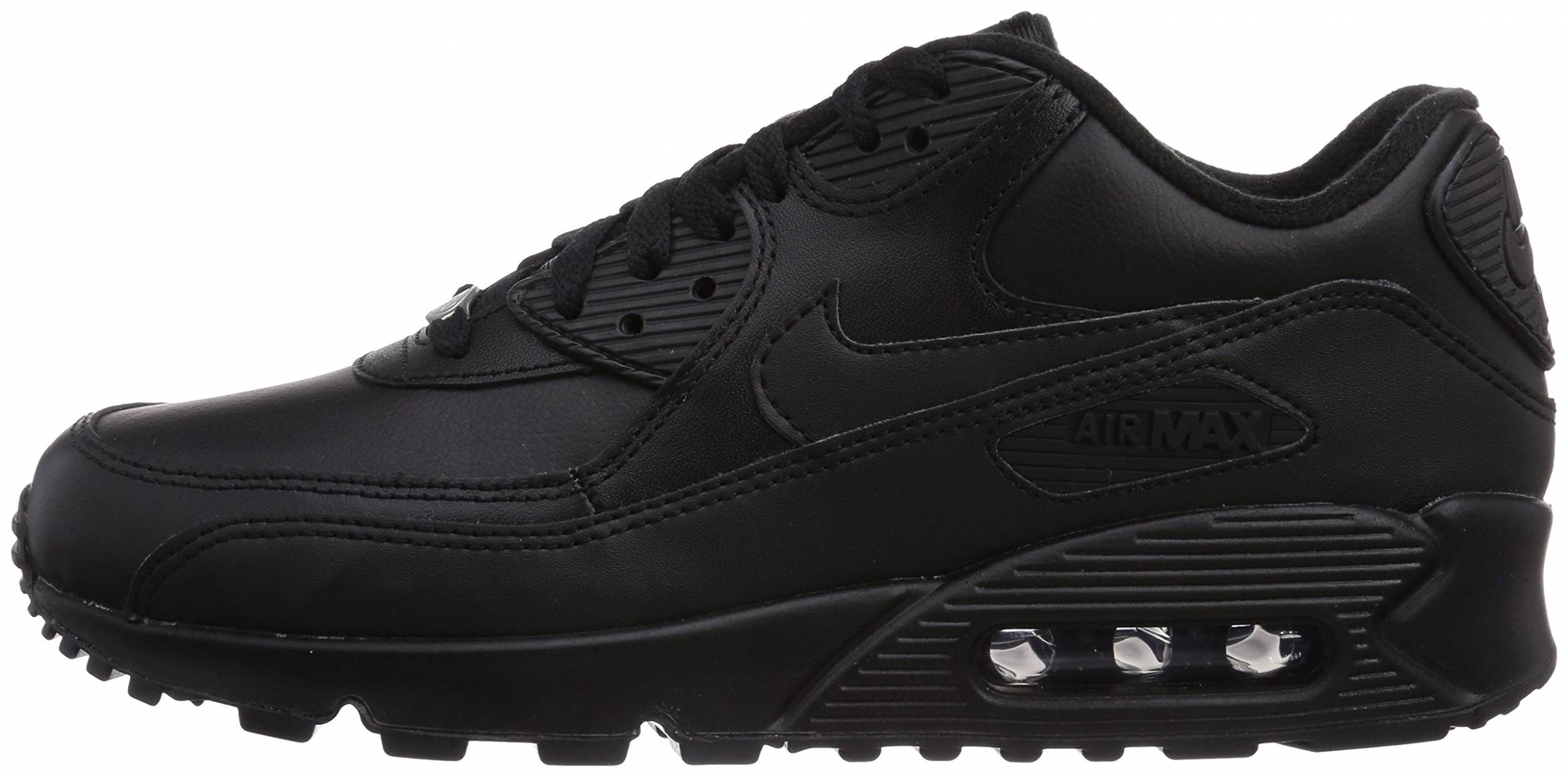 Nike Air Max 90 Leather sneakers in black white | RunRepeat