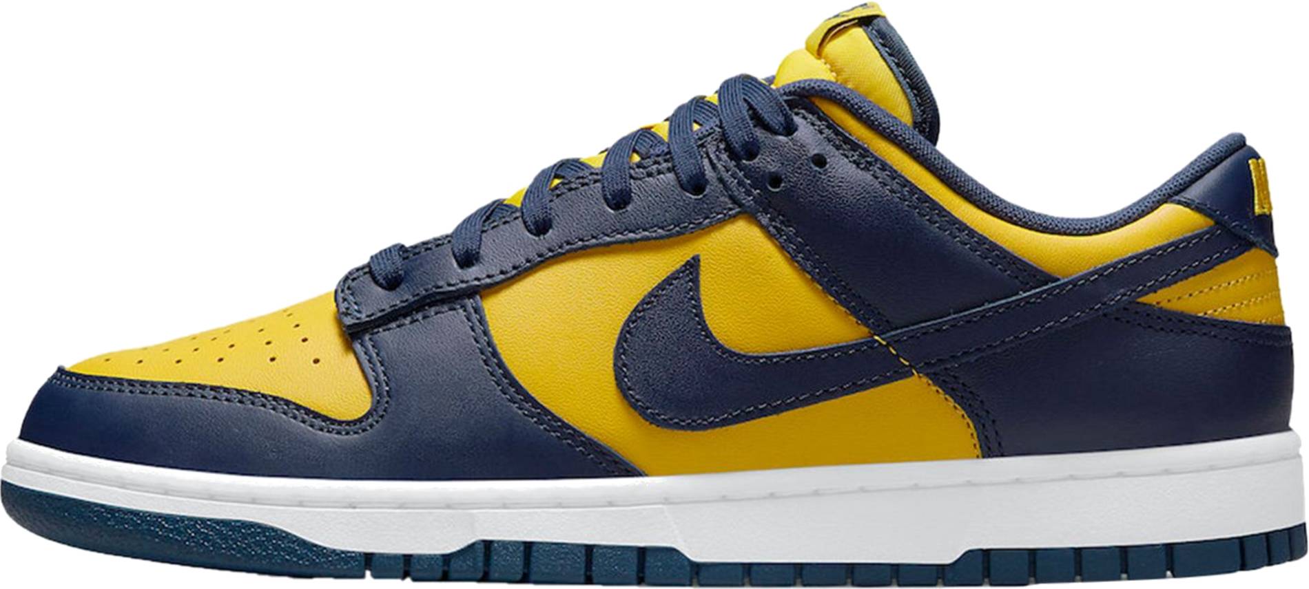 navy blue and yellow sneakers