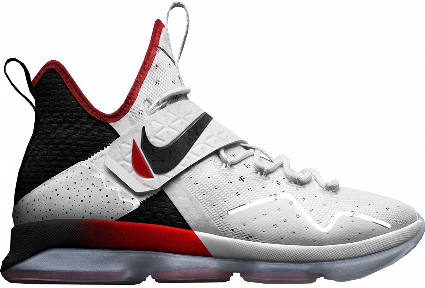 lebron james red and black shoes