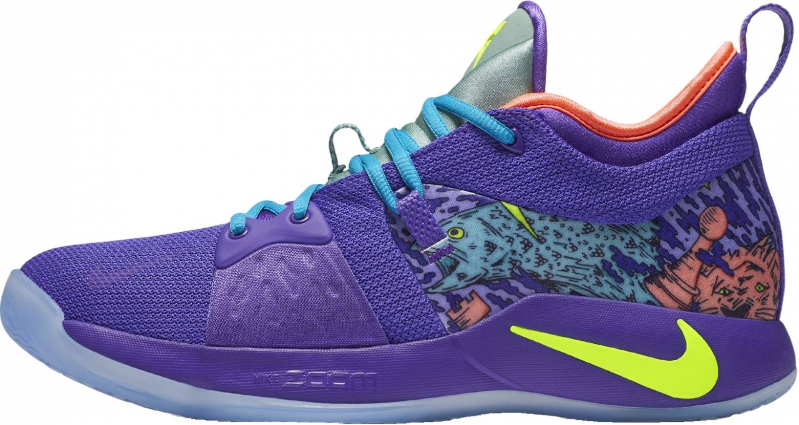 purple basketball sneakers