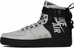 nike sf af1 mid black nylon and white