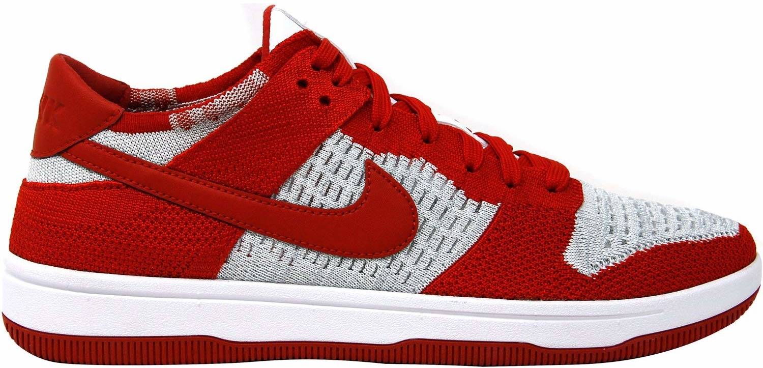 Nike Dunk Flyknit sneakers red + grey | RunRepeat