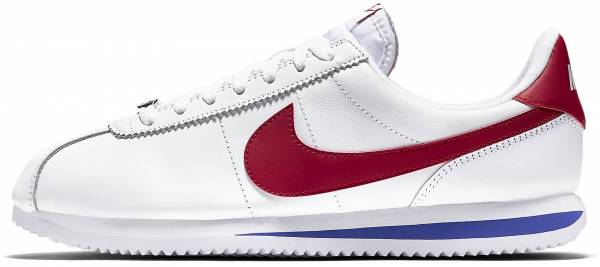 mens nike cortez white and red