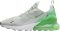 Nike Air Max 270 - Light Silver Green Shock Black White (AH8050027)