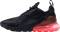 Nike Air Max 270 - Black/Black-Hot Punch (AH8050010)