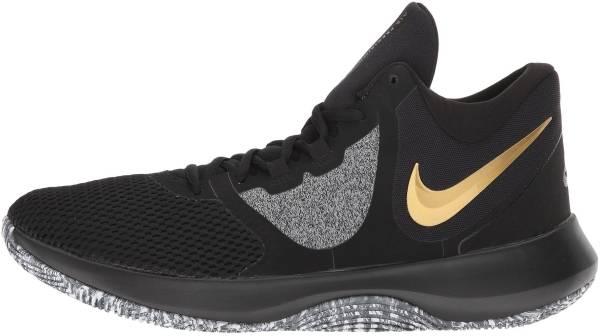 nike air precision 2 black and gold