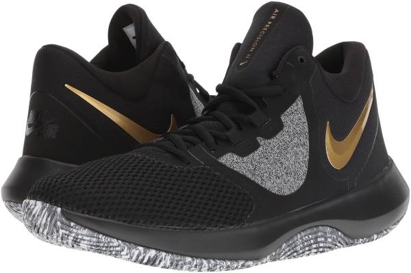 nike air precision 2 black and gold