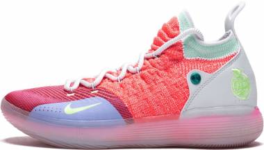 nike kd 11 hot punch lime blast pure platinum 169a 380