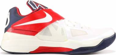 Nike KD 4 - White/White-Obsidian-University Red (473679103)