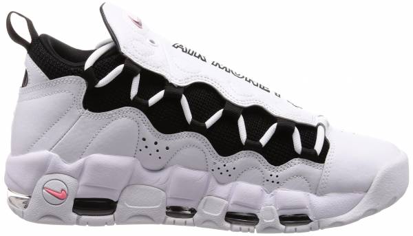 nike air more money white black coral