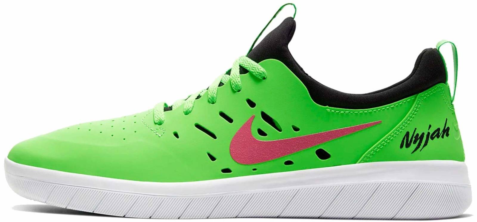 green color nike shoes