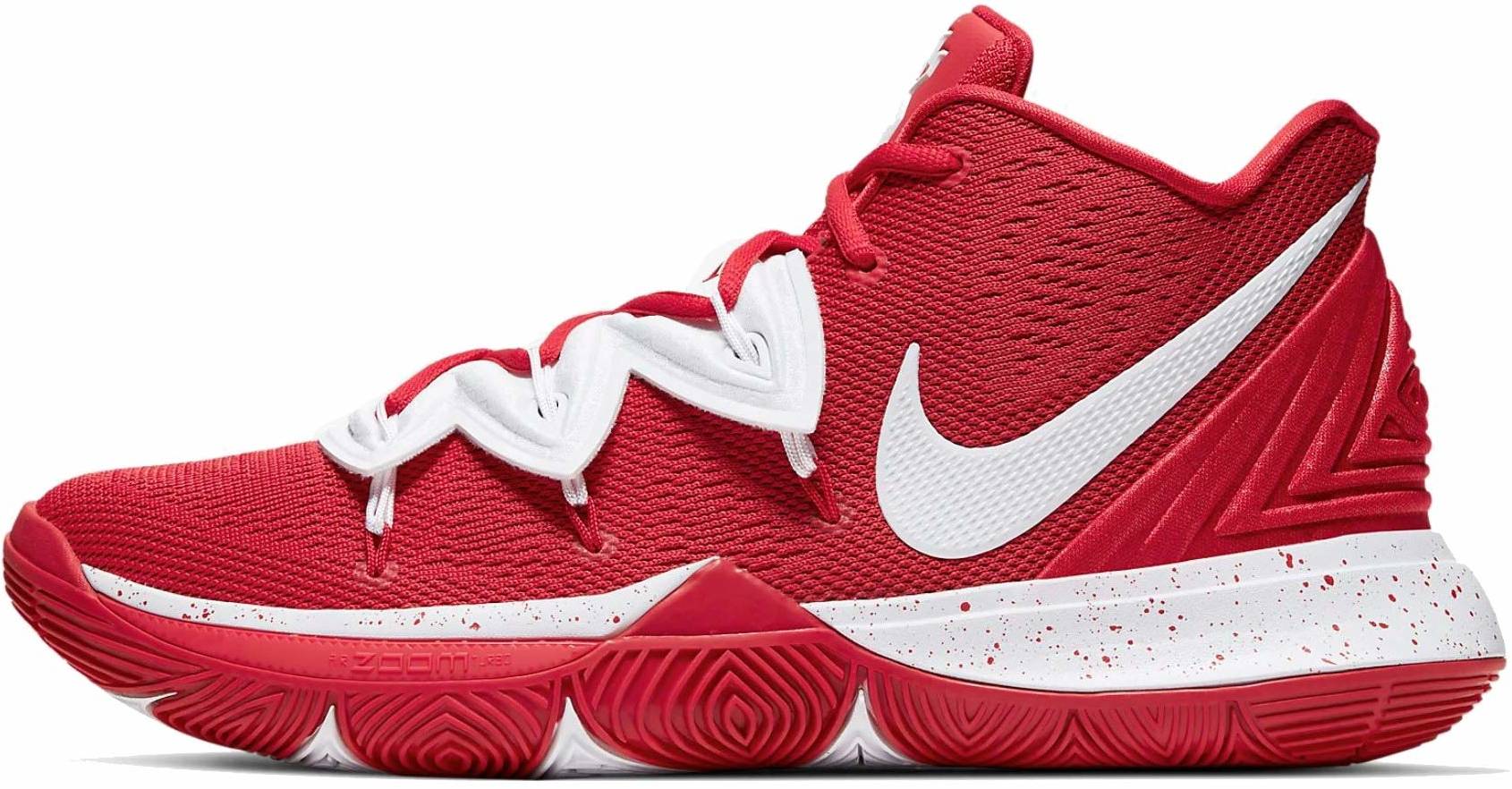 kyrie 5 red and white