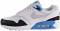Nike Air Max 90/1 - White/Neutral Grey-Black-Laser Blue (AJ7695104)