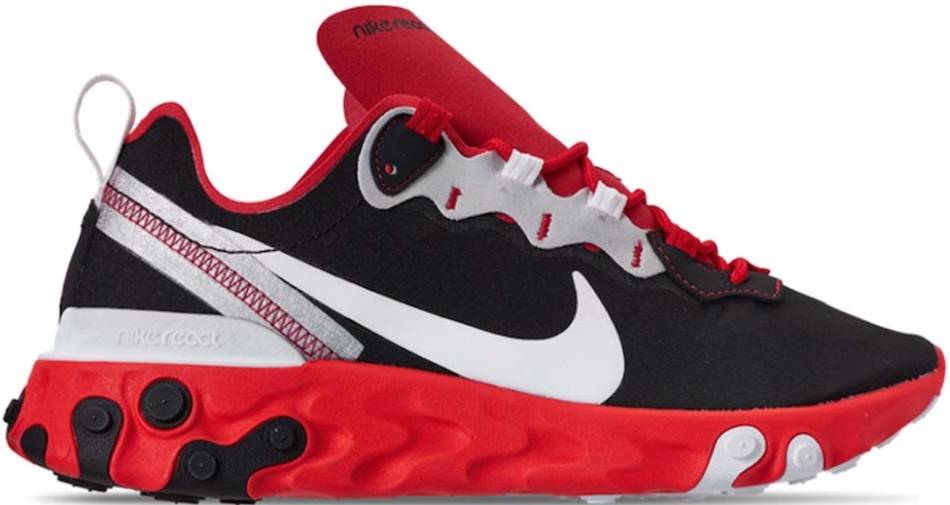 red and black nikes mens