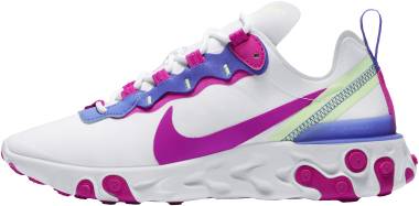 nike react element 55 women s shoe white white 563d 380