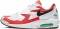 nike air max2 light mens ao1741 101 size 6 white black habanero red cool grey f6d1 60