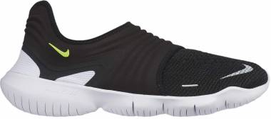 Nike Free RN Flyknit 3.0 - Black White Volt (AQ5707001)