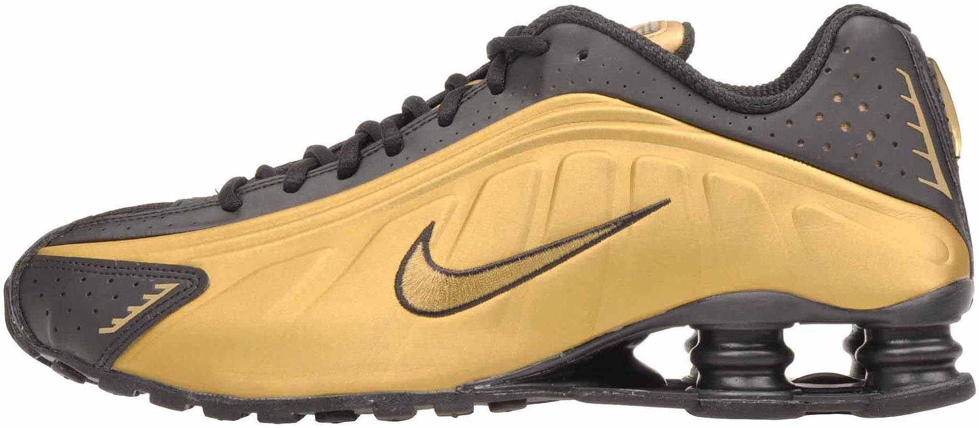 gold and black nike