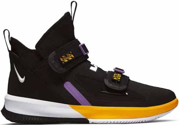 lebron james purple and gold shoes