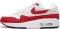 Nike Air Max 1 - White/university red (AQ0863100)