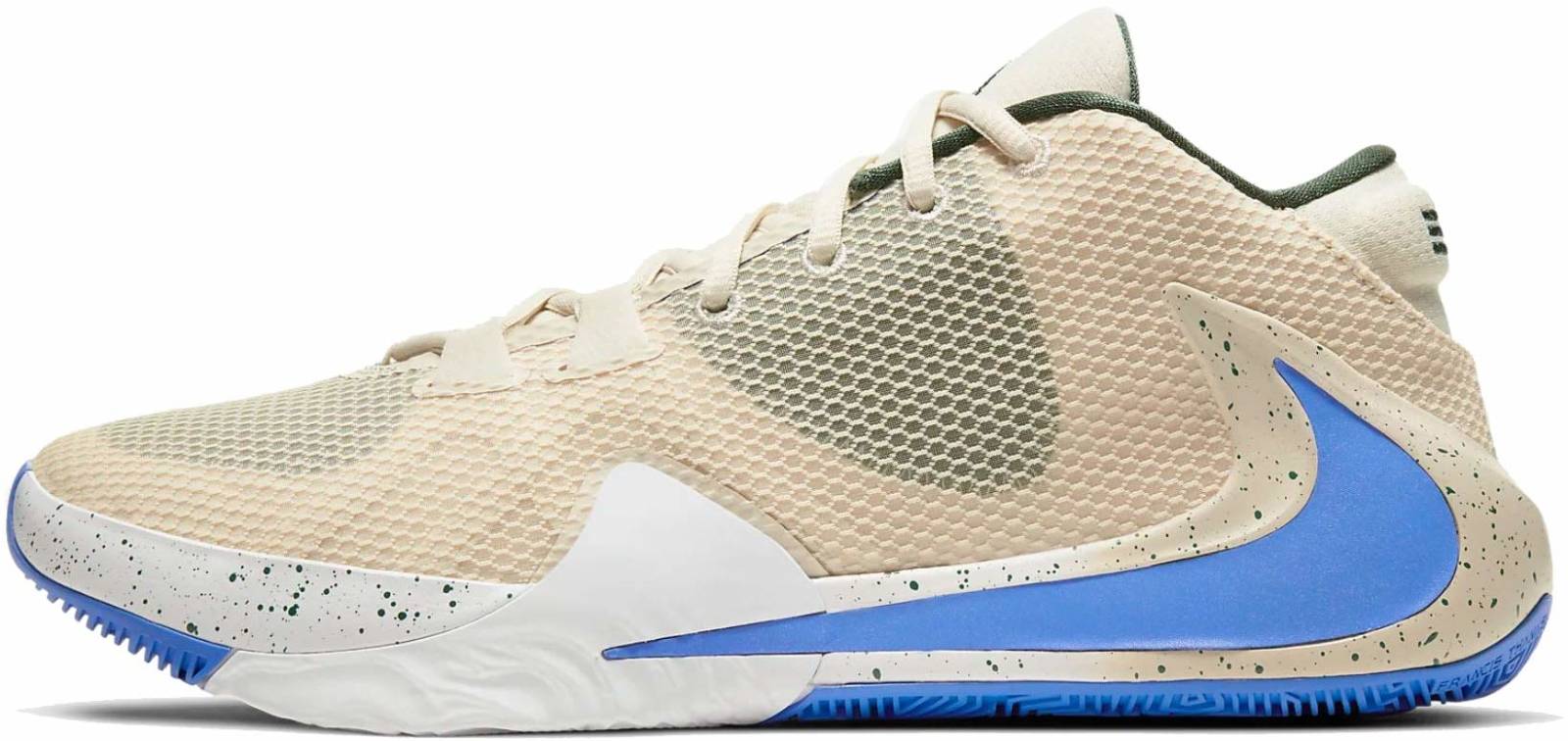 blue and white mens basketball shoes