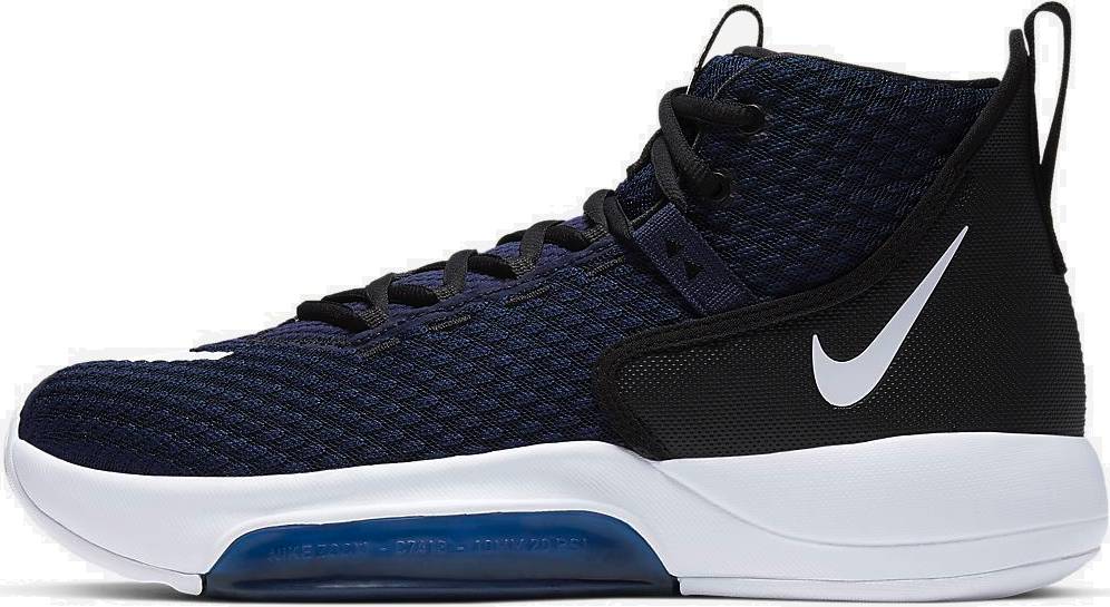 black and blue basketball shoes