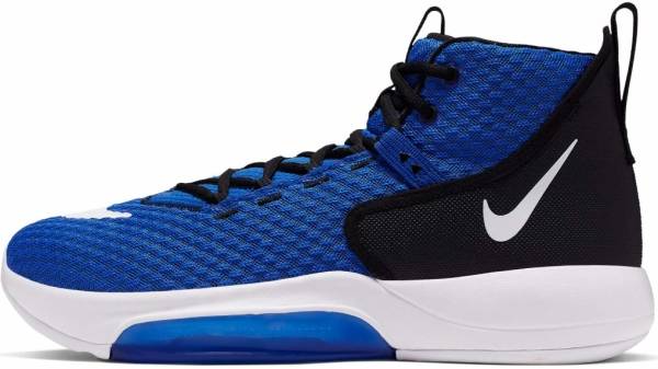 blue and black nike basketball shoes