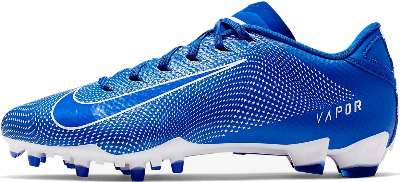 blue and white nike football cleats